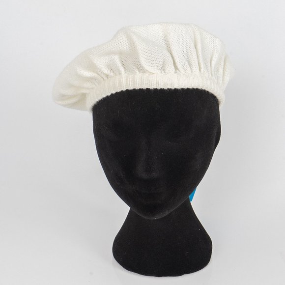 NWT 🌟Host Pick🌟Girls off white sparkle beret - L - Picture 1 of 4